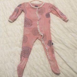 Kickee pants flower pjs